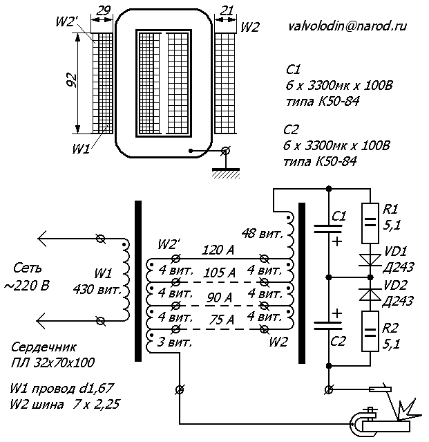 Полуавтомат сварочный POWERTEC I380C ADVANCED 400В 3Ф (K14288-2)
